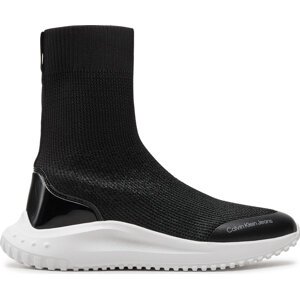 Sneakersy Calvin Klein Jeans Eva Runner High Sock Mtr YW0YW01485 Černá