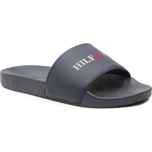 Nazouváky Tommy Hilfiger Colorful Hilfiger Pool Slide FM0FM04060 Desert Sky DW5