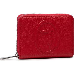Malá dámská peněženka Trussardi Iris Mini Zip Around 75W00284 Červená