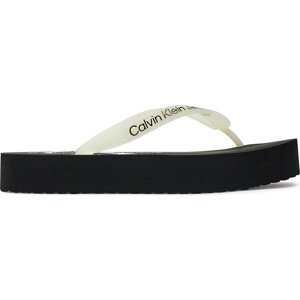 Žabky Calvin Klein Jeans Beach Sandal Flatform YW0YW01620 Černá