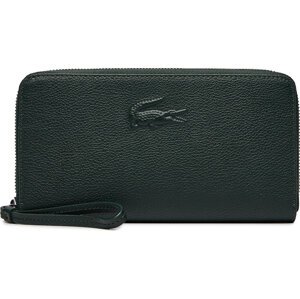 Velká dámská peněženka Lacoste Large City Court leather Billfold NF4508IE Zelená