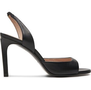 Sandály Calvin Klein Heel D'Orsay Sandal 90 Lth HW0HW02124 Černá