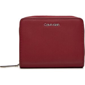 Malá dámská peněženka Calvin Klein Ck Must Medium Zip Around Wallet K60K611937 Červená