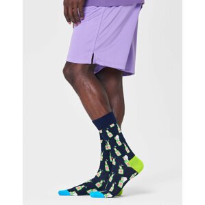 Klasické ponožky Unisex Happy Socks BEE01-6500 Tmavomodrá