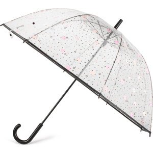 Deštník Happy Rain Long Domeshape Dots & Hearts 40983 Bílá