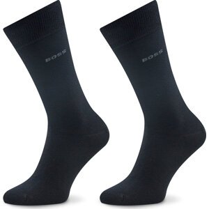 Sada 2 párů pánských vysokých ponožek Boss 50483988 Black 001