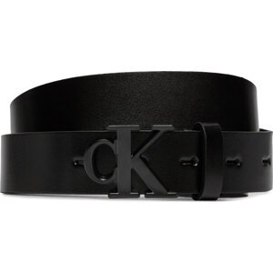 Dámský pásek Calvin Klein Jeans Round Mono Pl Lthr Belt 30Mm K60K611490 Black BEH