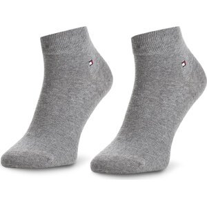 Sada 2 párů pánských nízkých ponožek Tommy Hilfiger 342025001 Šedá
