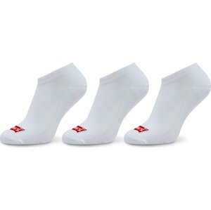 Sada 3 párů dámských vysokých ponožek Levi's® 701224672 White