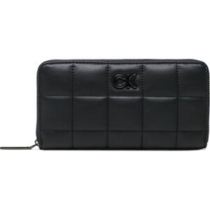 Velká dámská peněženka Calvin Klein Re-Lock Quilt Wallet Lg K60K610494 BAX