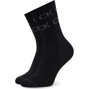 Dámské klasické ponožky Calvin Klein 701224119 Black 001