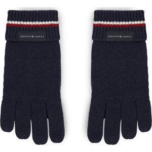 Pánské rukavice Tommy Hilfiger Corporate Knit Gloves AM0AM11488 Space Blue DW6