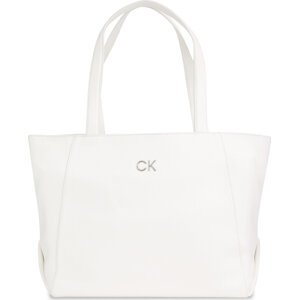 Kabelka Calvin Klein Ck Daily Shopper Medium Pebble K60K611766 Bright White YAF