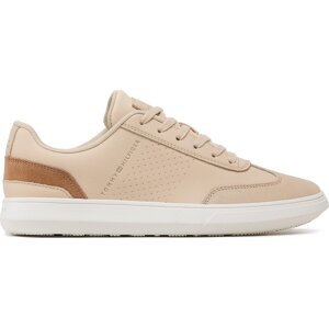 Sneakersy Tommy Hilfiger Corporate Seasonal Cup Leather FM0FM04491 Tuscan Beige AF6