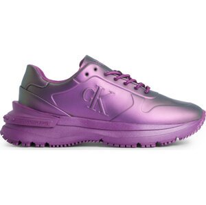 Sneakersy Calvin Klein Jeans Chunky Runner Low Lace Mono Wn YW0YW01129 Amethyst Pearlized 0KB