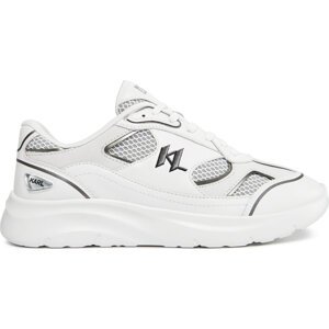 Sneakersy KARL LAGERFELD KL53620 White Lthr/Textile 411