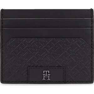 Pouzdro na kreditní karty Tommy Hilfiger Th Monogram Cc Holder AM0AM12169 Black BDS