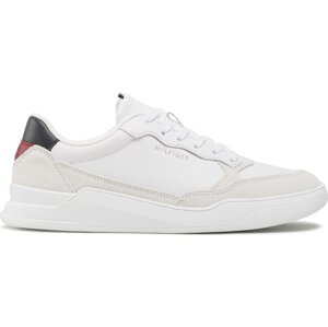 Sneakersy Tommy Hilfiger Elevated Cupsole Leather Mix FM0FM04358 White YBR