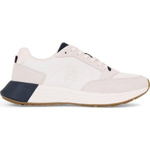 Sneakersy Tommy Hilfiger Classic Elevated Runner Mix FM0FM04636 Bílá