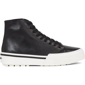 Sneakersy Calvin Klein High Top Lace Up HM0HM01165 Ck Black BEH