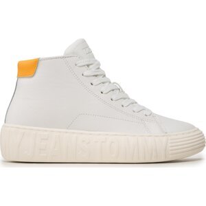 Sneakersy Tommy Jeans Tjw New Cupsole Leather Mc EN0EN02213 Ecru YBL