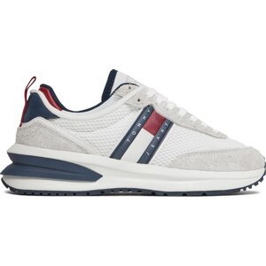 Sneakersy Tommy Jeans Tjm Runner Leather Outsole EM0EM01315 Tmavomodrá