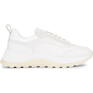 Sneakersy Calvin Klein 2 Piece Runner S Lace Up-Nano Mn HW0HW01644 Bright White YBR