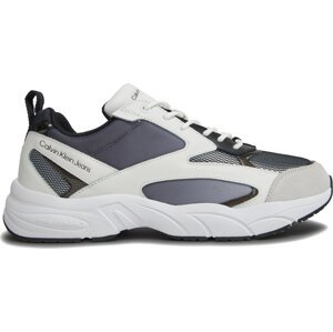 Sneakersy Calvin Klein Jeans Retro Tennis Low Mix In Sat YM0YM00877 Black/Bright White 0GM