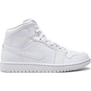 Boty Nike Air Jordan 1 Mid 554724 136 White/White/White