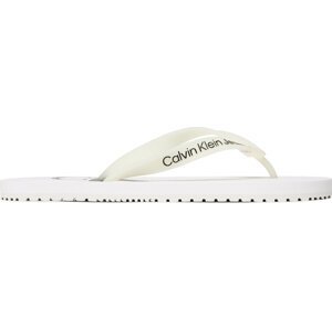 Žabky Calvin Klein Jeans Beach Sandal Monogram Tpu YM0YM00838 White YBR