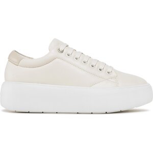 Sneakersy Calvin Klein Bubble Cupsole Lace Up HW0HW01356 Marshmallow/Feather Gray 0K6