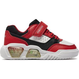 Sneakersy Geox J Illuminus Boy J45GVC 0BU11 C0020 M Red/Black