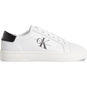 Sneakersy Calvin Klein Jeans Classic Cupsole Laceup Lth Wn YW0YW01269 Bright White/Black YBR