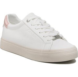Sneakersy Calvin Klein Vulc Lace Up HW0HW01372 White/Pink Mix 0LE