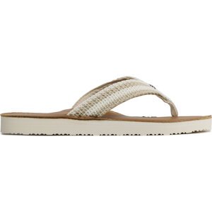 Žabky Tommy Hilfiger Feminne Crochet Flip Flop FW0FW07261 Écru