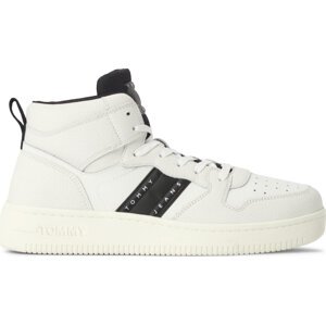 Sneakersy Tommy Jeans Tjw Retro Basket Mc Wl EN0EN02398 Ecru YBL