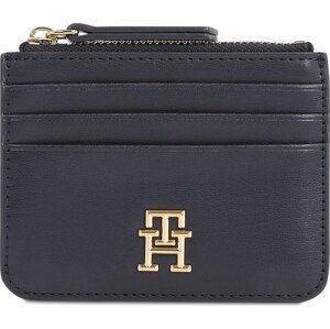 Pouzdro na kreditní karty Tommy Hilfiger Th Refined Cc Holder AW0AW16016 Space Blue DW6