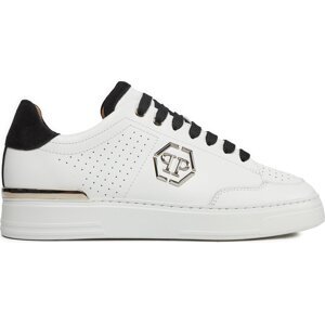 Sneakersy PHILIPP PLEIN Leather Lo Top SADS USC0537 PLE022N White/Black