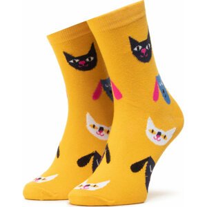 Klasické ponožky Unisex Dots Socks DTS-SX-403-Y Žlutá
