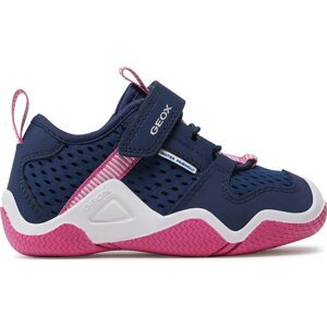 Polobotky Geox J Wader Girl J3508A01450C4268 M Navy/Fuchsia