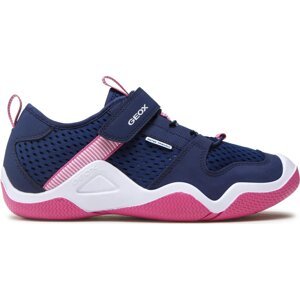 Polobotky Geox J Wader Girl J3508A01450C4268 D Navy/Fuchsia