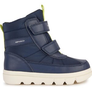 Sněhule Geox J Willaboom Boy B Ab J36LFB 0FU54 C0749 D Navy/Lime