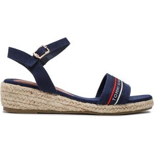 Espadrilky Tommy Hilfiger Rope Wedge Sandal T3A7-32777-0048 M Blue