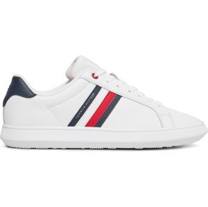 Sneakersy Tommy Hilfiger Essential Leather Cupsole FM0FM04921 White YBS