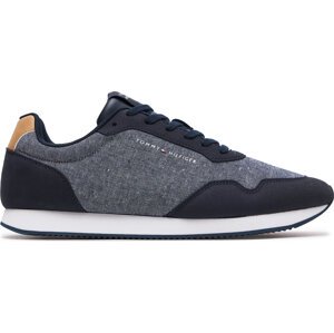 Sneakersy Tommy Hilfiger Lo Runner Mix Chambray FM0FM05070 Blue DW5