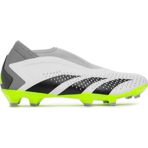 Boty adidas Predator Accuracy.3 Laceless Firm Ground Boots GZ0021 Ftwwht/Cblack/Luclem