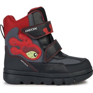 Sněhule Geox J Willaboom Boy B Ab J36LFA 050FU C0048 S Black/Red