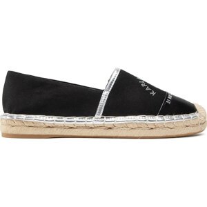 Espadrilky KARL LAGERFELD KL80108A Black Canvas