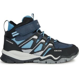 Kotníková obuv Geox J Montrack Boy B Abx J26HBC 0FUME CF44Y S Navy/Lt Avio