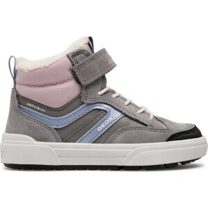 Kotníková obuv Geox J Weemble G. B Abx A J260LA 0ME22 C0502 S Grey/Pink